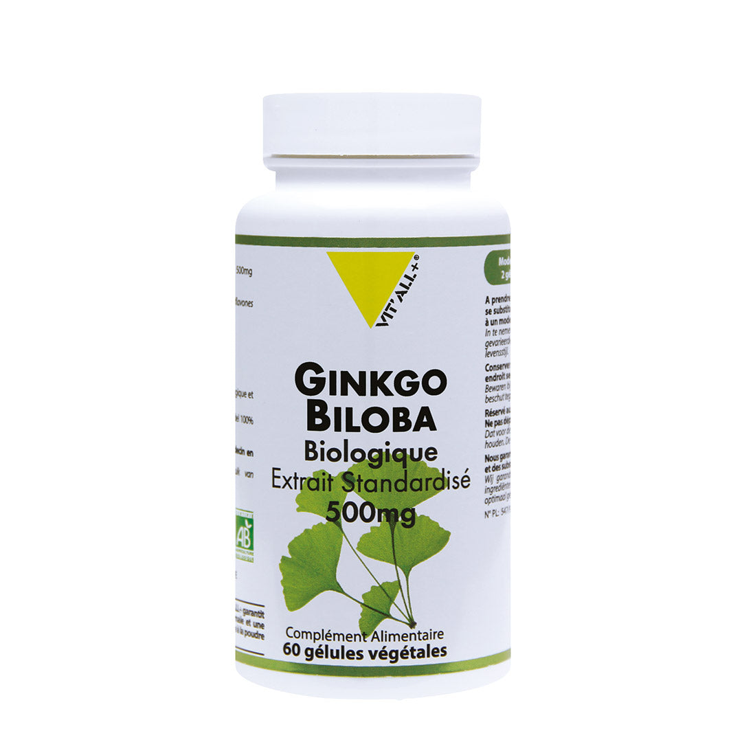 Ginkgo Bilobaa Bio 500mg Vit'all+
