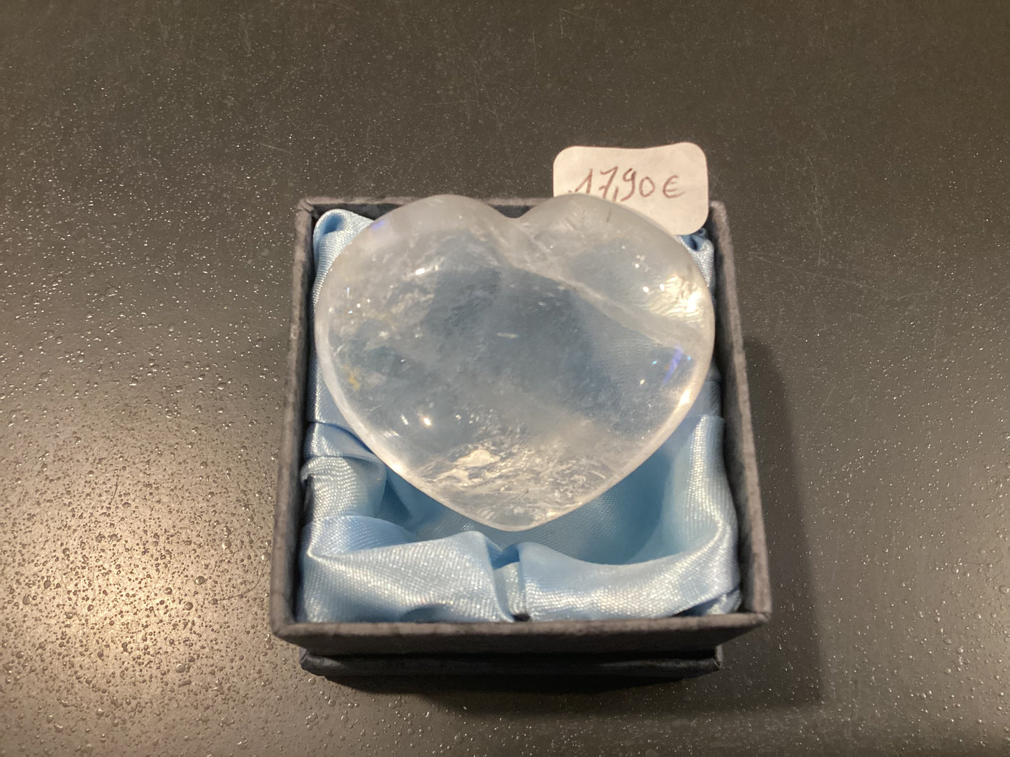 Cœur cristal de roche 45mm