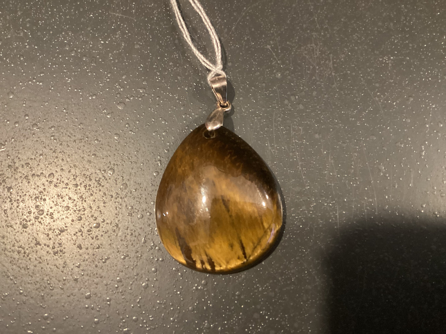 Pendentif pierre œil de tigre