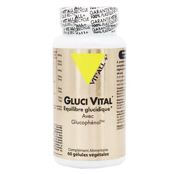 Gluci Vital (équilibre glucidique) 60 Gélules Vit'all+