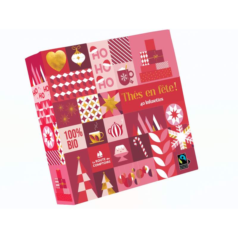 Coffret thès en fêtes bio . La route des comptoirs
