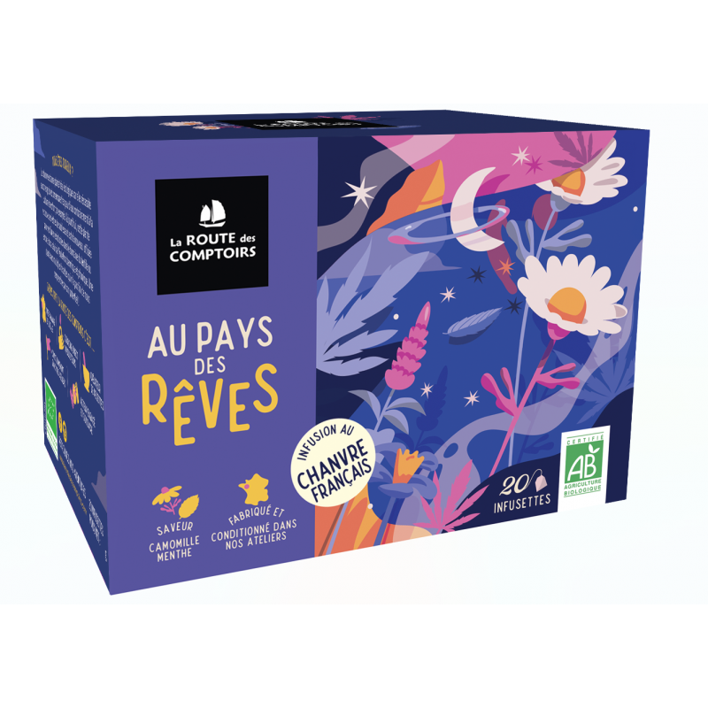 Au Pays des Rêves - Infusion Chanvre, Camomille, Cannelle